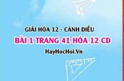 Giải bài 4 trang 41 Hóa 12 Cánh Diều SGK